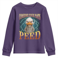 Funny Smoking Goose Meme Youth Sweatshirt Consider Your Pants Peed - Wonder Print Shop