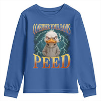 Funny Smoking Goose Meme Youth Sweatshirt Consider Your Pants Peed - Wonder Print Shop