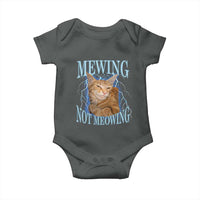 Mewing Not Meowing Baby Onesie Funny Cat Meme - Wonder Print Shop