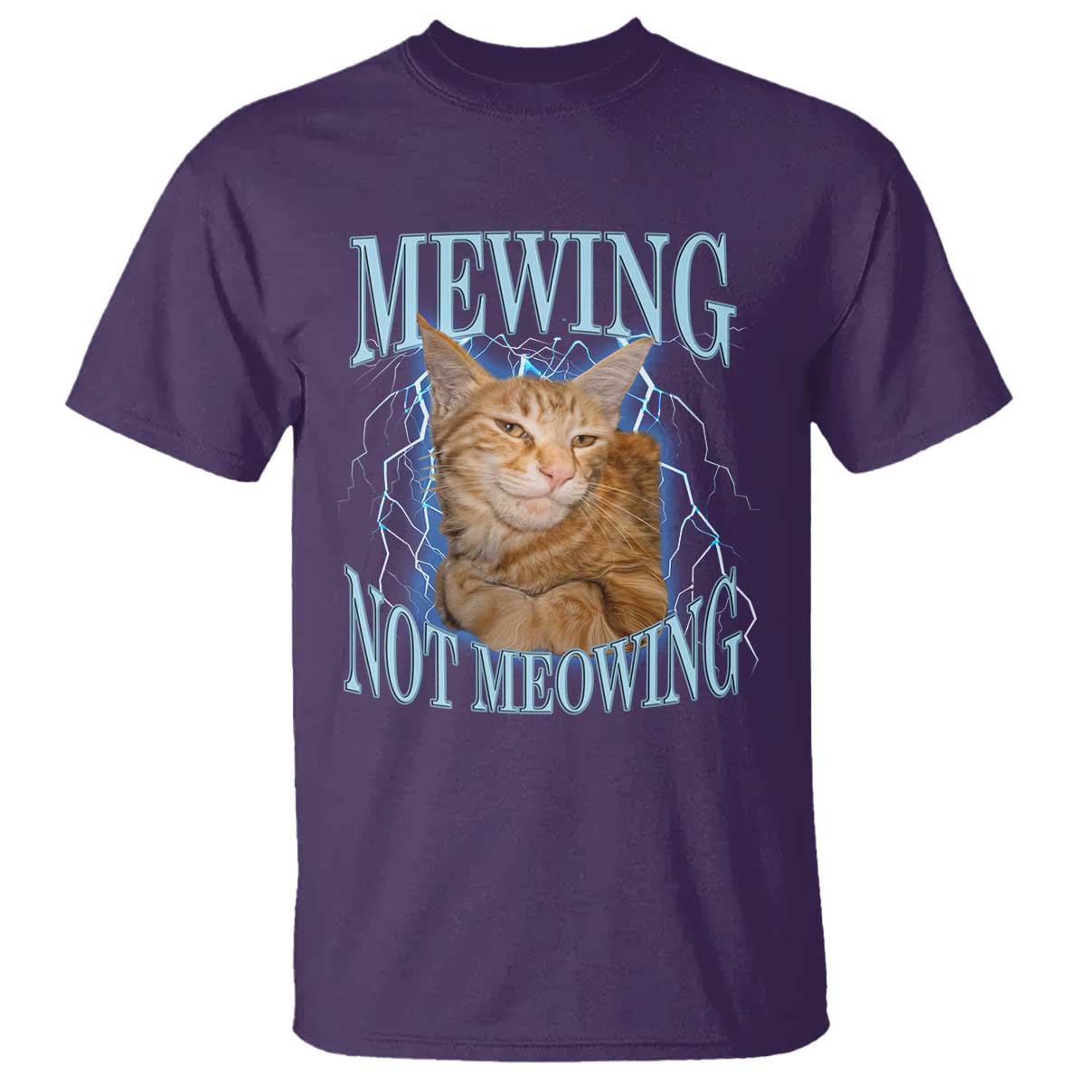 Mewing Not Meowing T Shirt Funny Cat Meme - Wonder Print Shop