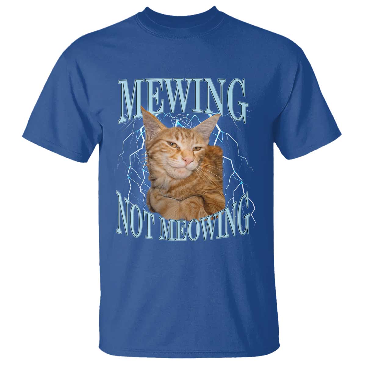 Mewing Not Meowing T Shirt Funny Cat Meme - Wonder Print Shop