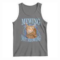 Mewing Not Meowing Tank Top Funny Cat Meme - Wonder Print Shop
