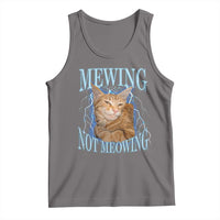 Mewing Not Meowing Tank Top Funny Cat Meme - Wonder Print Shop