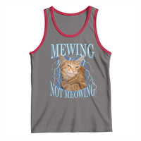 Mewing Not Meowing Tank Top Funny Cat Meme - Wonder Print Shop