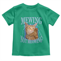 Mewing Not Meowing Toddler T Shirt Funny Cat Meme - Wonder Print Shop