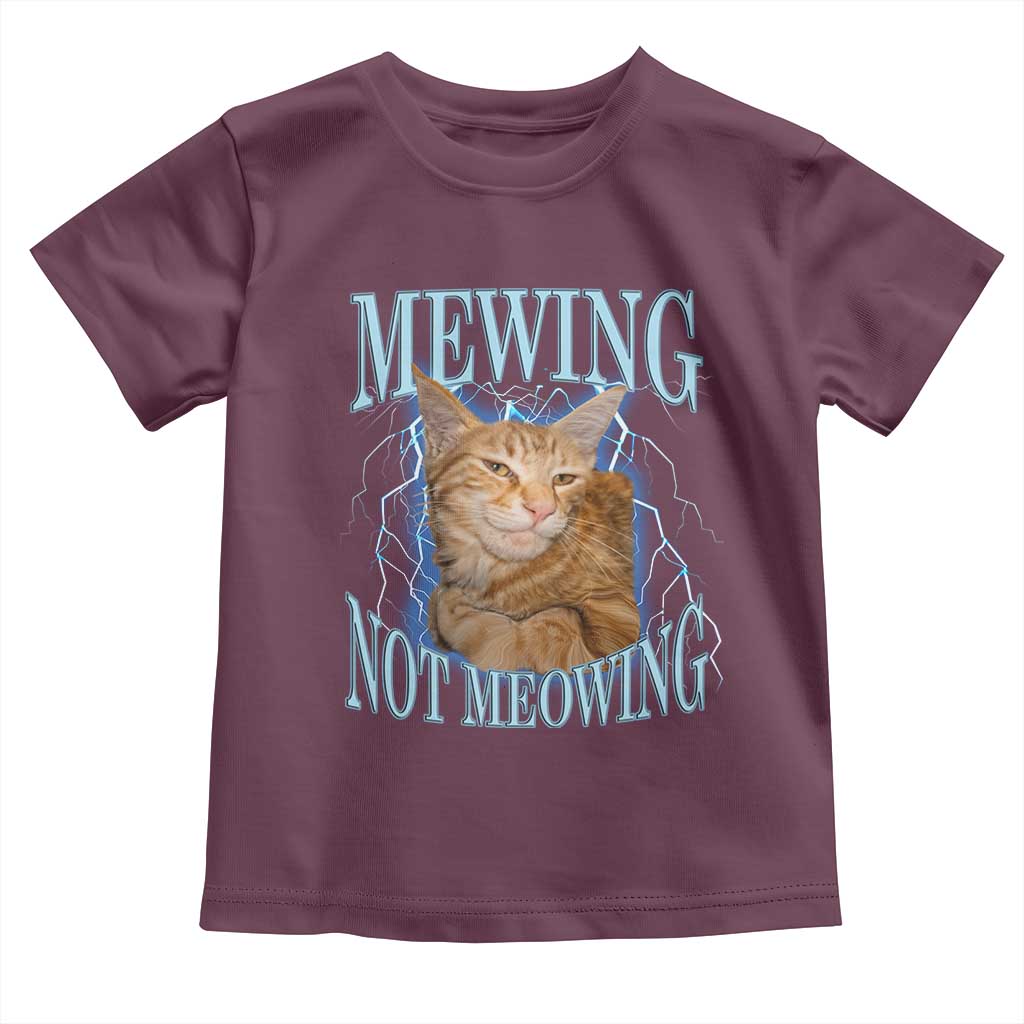 Mewing Not Meowing Toddler T Shirt Funny Cat Meme - Wonder Print Shop