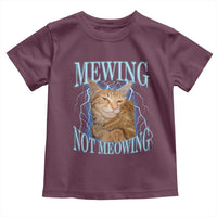 Mewing Not Meowing Toddler T Shirt Funny Cat Meme - Wonder Print Shop