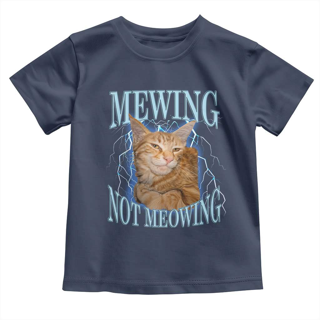 Mewing Not Meowing Toddler T Shirt Funny Cat Meme - Wonder Print Shop