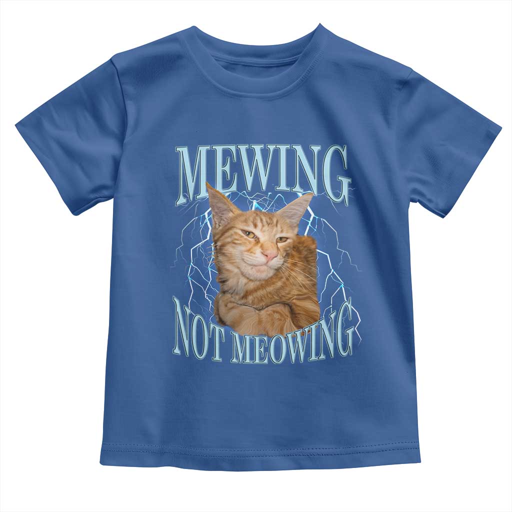 Mewing Not Meowing Toddler T Shirt Funny Cat Meme - Wonder Print Shop