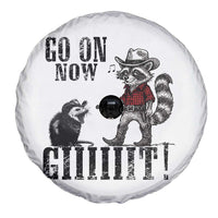 Funny Cowboy Raccoon Opossum Spare Tire Cover Go On Now Git - Wonder Print Shop
