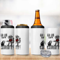 Funny Cowboy Raccoon Opossum 4 in 1 Can Cooler Tumbler Go On Now Git - Wonder Print Shop