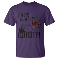 Funny Cowboy Raccoon Opossum T Shirt Go On Now Git - Wonder Print Shop