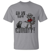 Funny Cowboy Raccoon Opossum T Shirt Go On Now Git - Wonder Print Shop