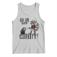 Funny Cowboy Raccoon Opossum Tank Top Go On Now Git - Wonder Print Shop