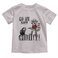 Funny Cowboy Raccoon Opossum Toddler T Shirt Go On Now Git - Wonder Print Shop
