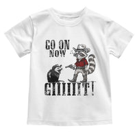Funny Cowboy Raccoon Opossum Toddler T Shirt Go On Now Git - Wonder Print Shop