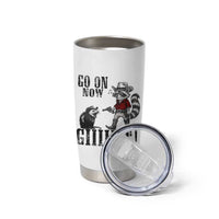 Funny Cowboy Raccoon Opossum Tumbler Cup Go On Now Git - Wonder Print Shop