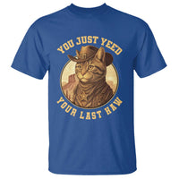 Cowboy Cat T Shirt You Just Yeehaw Your Last Haw - Wonder Print Shop