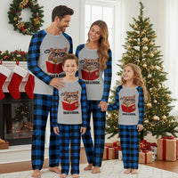 Funny Cat Reading Plaid Pajama Set Book Lover - Wonder Print Shop