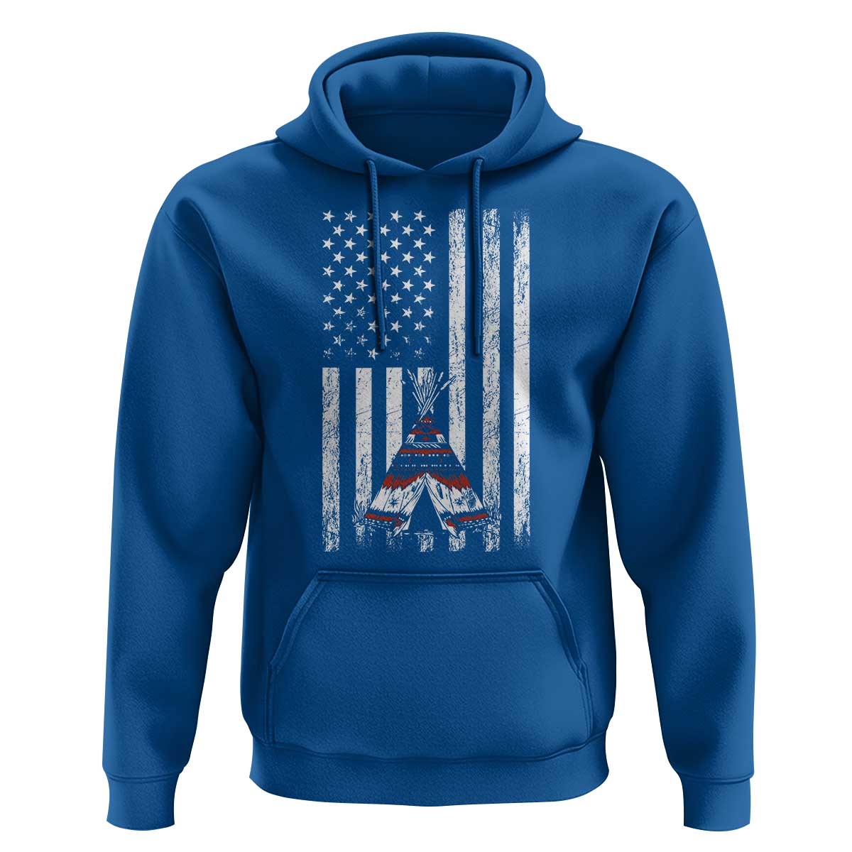 Teepee Pocket Native American Hoodie American Flag Native Feather Pride Month Indigenous