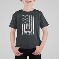 Teepee Pocket Native American T Shirt For Kid American Flag Native Feather Pride Month Indigenous