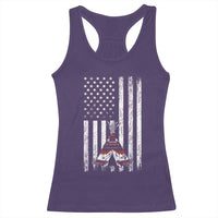 Teepee Pocket Native American Racerback Tank Top American Flag Native Feather Pride Month Indigenous