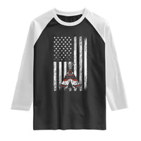 Teepee Pocket Native American Raglan Shirt American Flag Native Feather Pride Month Indigenous