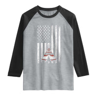 Teepee Pocket Native American Raglan Shirt American Flag Native Feather Pride Month Indigenous