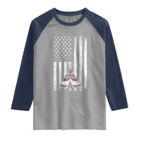 Teepee Pocket Native American Raglan Shirt American Flag Native Feather Pride Month Indigenous