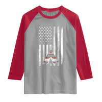 Teepee Pocket Native American Raglan Shirt American Flag Native Feather Pride Month Indigenous
