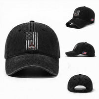 Teepee Pocket Native American Washed Cotton Baseball Cap American Flag Native Feather Pride Month Indigenous