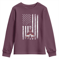Teepee Pocket Native American Youth Sweatshirt American Flag Native Feather Pride Month Indigenous