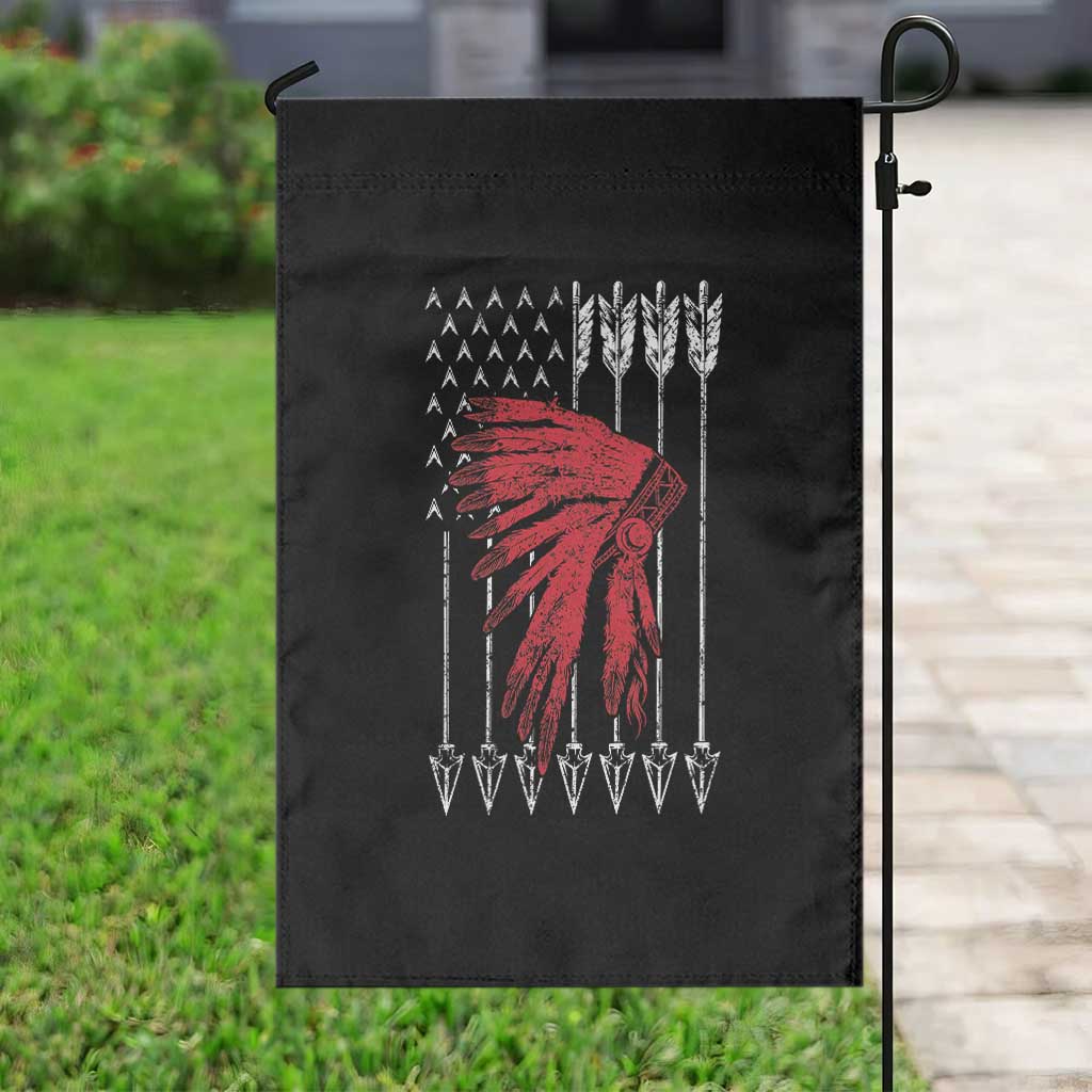 Native American Teepee American Flag Garden Flag