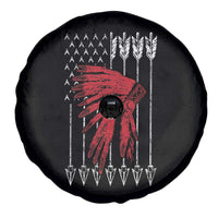 Native American Teepee American Flag Spare Tire Cover