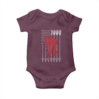 Native American Teepee American Flag Baby Onesie