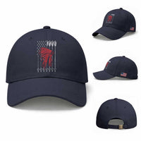 Native American Teepee American Flag Baseball Cap
