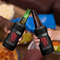 Native American Teepee American Flag 4 in 1 Can Cooler Tumbler