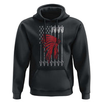 Native American Teepee American Flag Hoodie