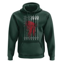 Native American Teepee American Flag Hoodie