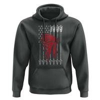 Native American Teepee American Flag Hoodie