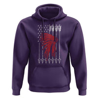 Native American Teepee American Flag Hoodie