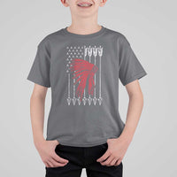 Native American Teepee American Flag T Shirt For Kid