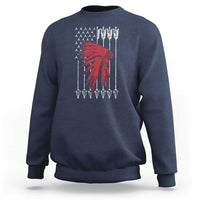 Native American Teepee American Flag Sweatshirt