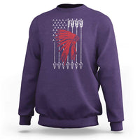 Native American Teepee American Flag Sweatshirt