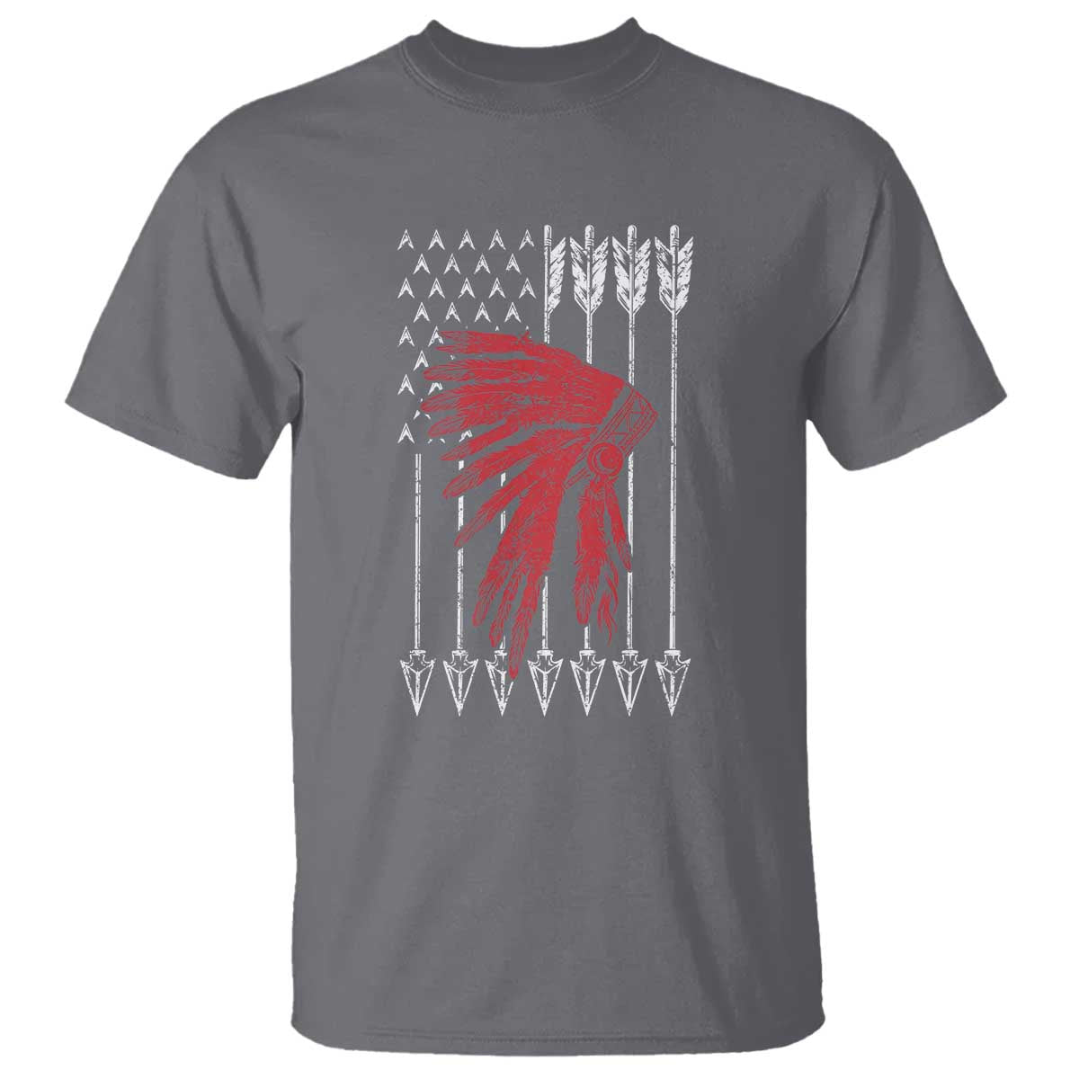 Native American Teepee American Flag T Shirt