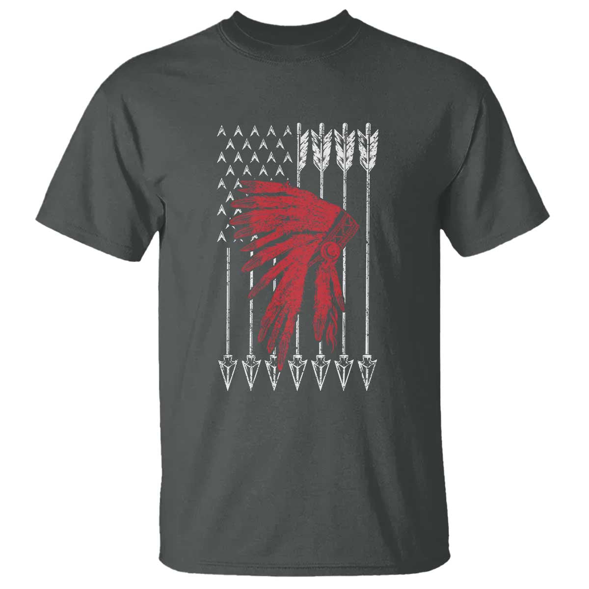 Native American Teepee American Flag T Shirt