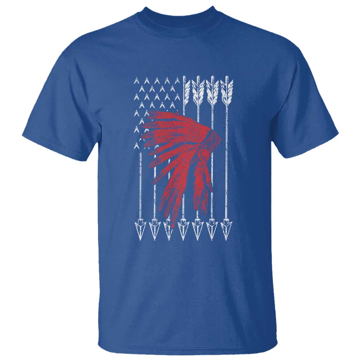 Native American Teepee American Flag T Shirt
