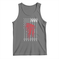 Native American Teepee American Flag Tank Top