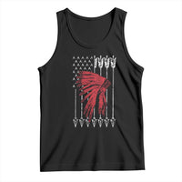 Native American Teepee American Flag Tank Top