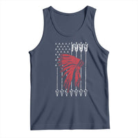 Native American Teepee American Flag Tank Top